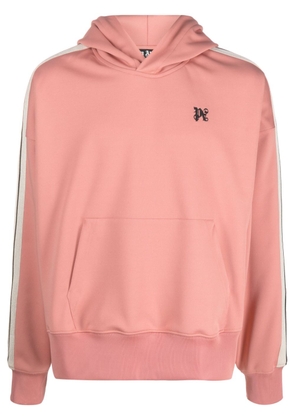 Palm Angels monogram-embroidered track hoodie - Pink