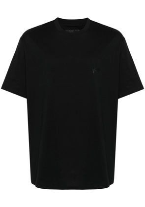Y-3 logo-print cotton T-shirt - Black