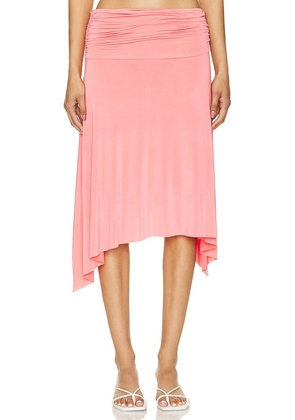 SIEDRES Mimi Skirt in Coral. Size L, S, XS.