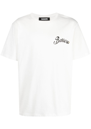 BARROW logo-print cotton T-Shirt - White