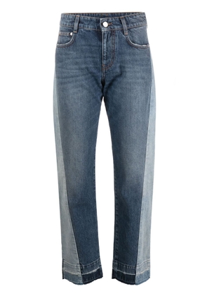 Stella McCartney colour-block straight-leg jeans - Blue