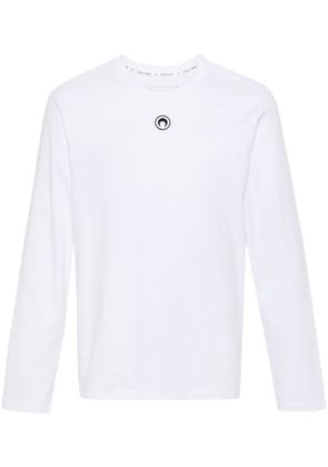 Marine Serre Crescent Moon long-sleeve T-shirt - White