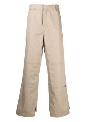 Palm Angels reversed waistband chino trousers - Neutrals