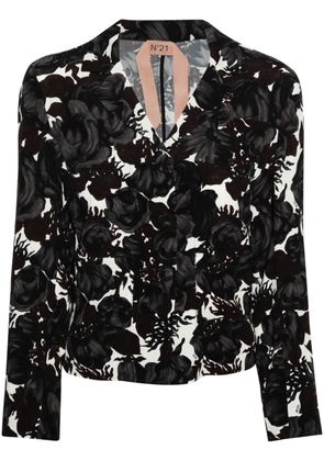 Nº21 floral-print shirt - Black