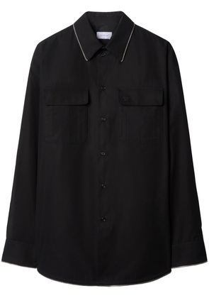 Off-White zip-edge cotton shirt - Black