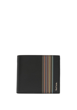 Paul Smith logo-plaque leather wallet - Black