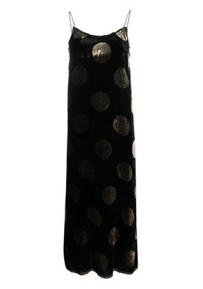 Uma Wang polka-dot sleeveless dress - Black