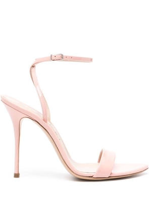 Casadei Superblade 100mm patent sandals - Pink