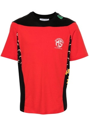 Marine Serre Regenerated panelled T-shirt - Red