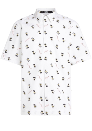 Karl Lagerfeld x Disney short-sleeves printed shirt - White