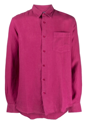 Vilebrequin Caroubis long-sleeved linen shirt - Pink