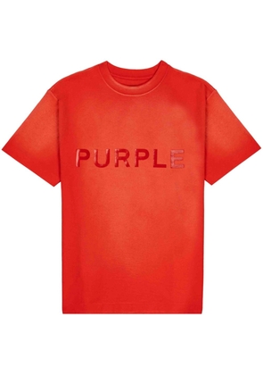 Purple Brand logo-print cotton T-shirt - Red