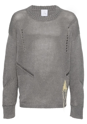 ROA intarsia-knit logo jumper - Grey