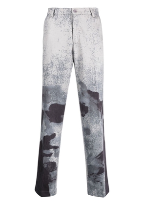 KidSuper abstract-print straight-leg trousers - Black