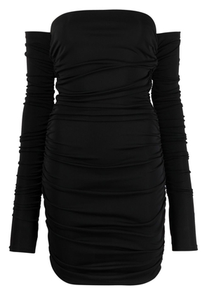 THE ANDAMANE off-shoulder long-sleeve dress - Black