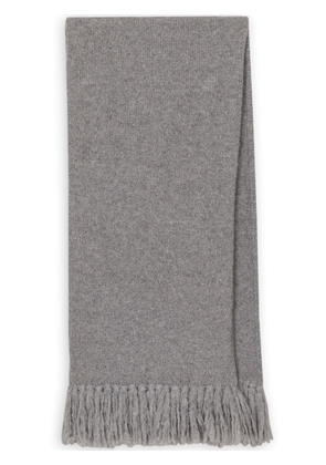 Dolce & Gabbana fringed knitted scarf - Grey