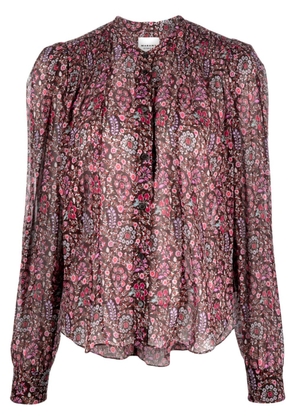 MARANT ÉTOILE Maria floral-pattern blouse - Brown