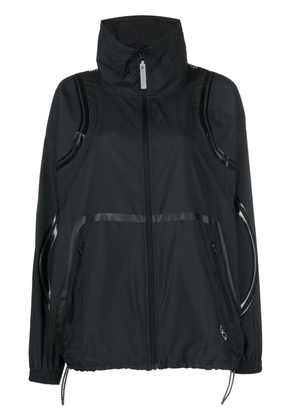 adidas by Stella McCartney mesh-panel lightweight jacket - Black