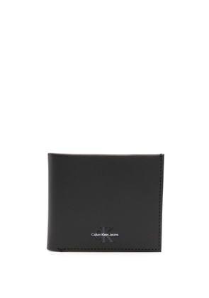 Calvin Klein Jeans logo-embossed leather wallet - Black