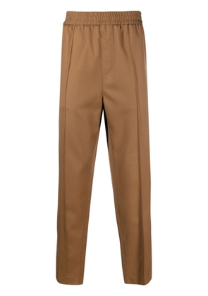 A.P.C. elasticated-waist wool trousers - Brown
