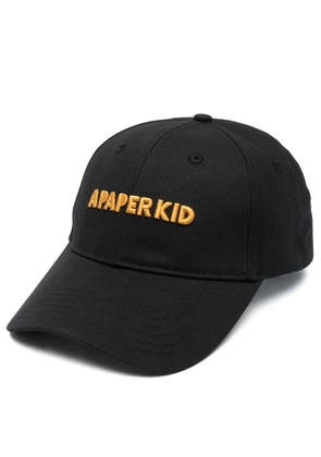 A Paper Kid embroidered logo baseball cap - Black