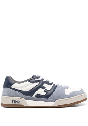 FENDI Match panelled suede sneakers - Blue