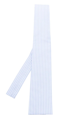 Comme Des Garçons Shirt vertical-stripe cotton poplin tie - Blue