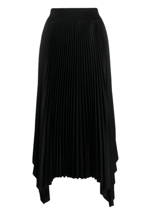 JOSEPH asymmetric pleated skirt - Black
