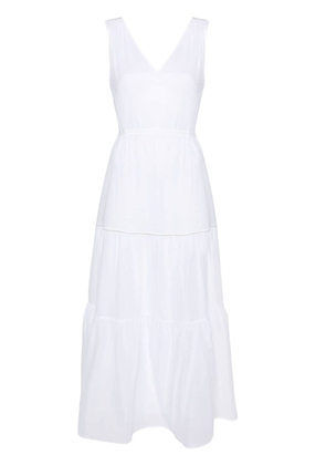 Peserico bead-detail cotton dress - White