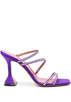 Amina Muaddi Naima crystal-embellished sandals - Purple