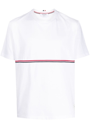 Thom Browne RWB-stripe crew-neck T-shirt - White