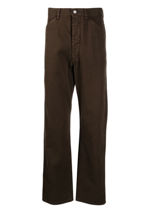 LEMAIRE straight-leg cotton jeans - Brown