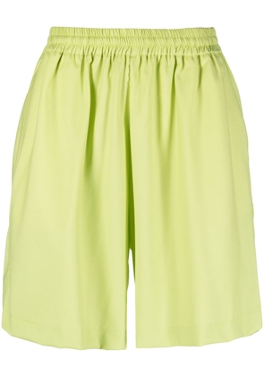 Bonsai virgin wool-blend track shorts - Green