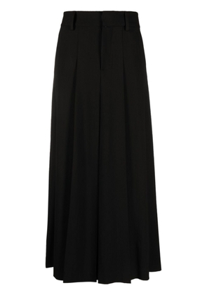 P.A.R.O.S.H. pleated virgin-wool midi skirt - Black