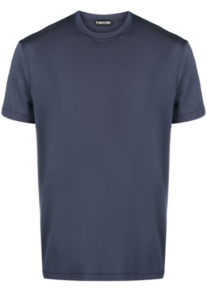 TOM FORD crew-neck short-sleeve T-shirt - Blue