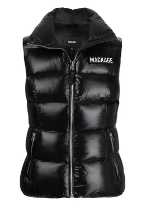 Mackage chest logo-patch gilet - Black