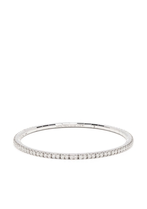 Roberto Demeglio 18kt white gold stretchy diamond bangle - Silver