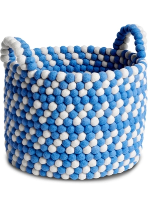 HAY Bead wool basket - Blue