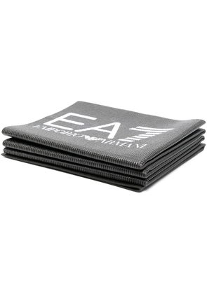 Ea7 Emporio Armani logo-print foldable yoga mat - Black