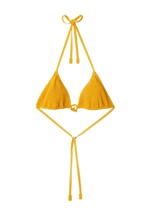 Burberry chain-detail bikini top - Yellow
