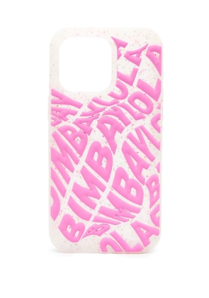 Bimba y Lola logo-embossed iPhone 15 Pro Max case - Pink