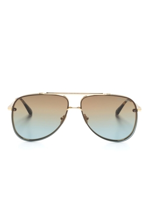 TOM FORD Eyewear Leon pilot-frame sunglasses - Gold
