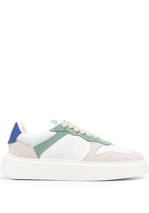 Furla panelled leather chunky sneakers - White