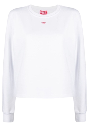 Diesel logo-embroidered sweatshirt - White
