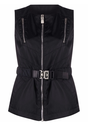 Givenchy 4G motif belted-waist vest jacket - Black