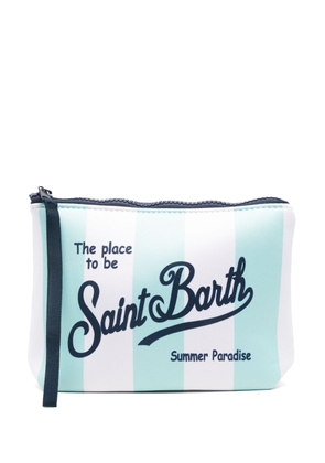 MC2 Saint Barth Aline logo-print makeup bag - Blue