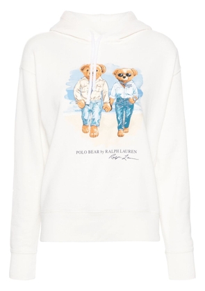 Polo Ralph Lauren Ralph & Ricky Bear fleece hoodie - White