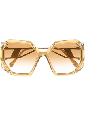 Cazal oversized-frame gradient lens sunglasses - Gold