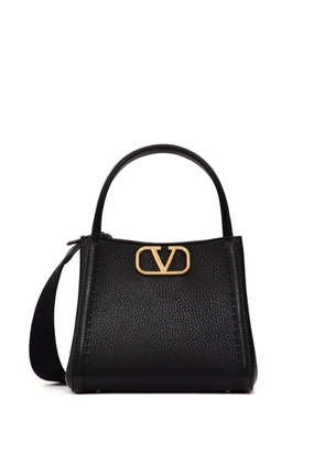 Valentino Garavani small Alltime leather tote bag - Black