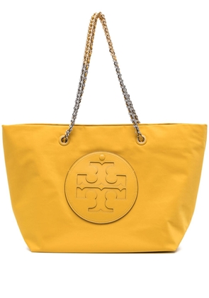 Tory Burch Ella logo-patch tote bag - Yellow